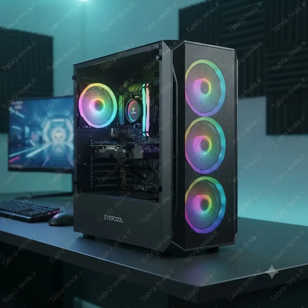 کیس گیمینگ اورکول EVERCOOL GAMING CASE L200 RGB - 4 FAN